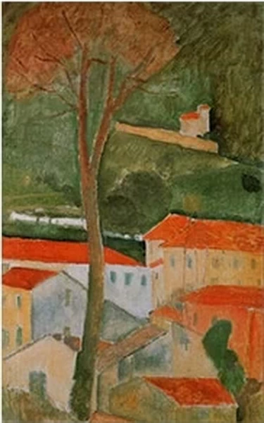Amedeo Modigliani - Cagnes paesaggio, 1919